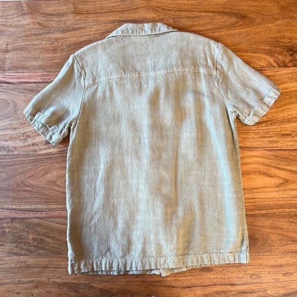 Cotton On Kids Sage Green Button Front Camp Shirt Size 6 - Picture 3 of 7